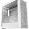 NZXT H7 Flow - CM-H71FW-01 - ATX Mid Tower PC Gaming Case - Front I/O USB Type-C Port - Quick-Release Tempered Glass Side Panel - White