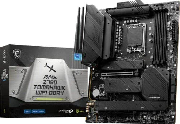 MSI MAG Z790 Tomahawk WiFi DDR4 Gaming Motherboard (Supports 12th/13th Gen Intel Processors, LGA 1700, DDR4, PCIe 5.0, M.2, 2.5Gbps LAN, USB 3.2 Gen2, Wi-Fi 6E, ATX)