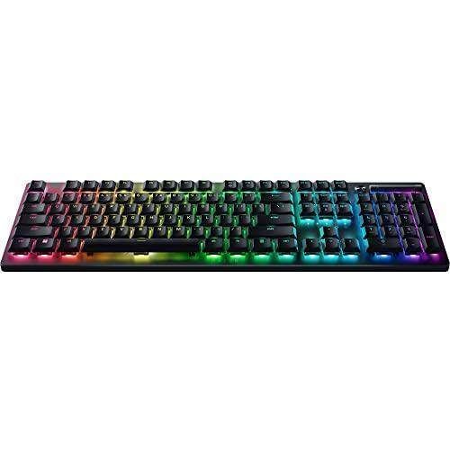 Razer DeathStalker V2 Pro Wireless Gaming Keyboard: Low-Profile Keys - Linear Red Optical Switches - HyperSpeed Wireless & Bluetooth 5.0-40 Hr Battery - Ultra-Durable Coated Keycaps - Chroma RGB