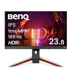 BenQ MOBIUZ EX240 Gaming Monitor 24" FHD 1080p 165Hz 1ms | IPS | HDRi | sRGB | Color Optimizer | Black eQualizer | Freesync | Eye-Care | Height, Swivel & Tilt | DisplayPort | HDMI | Built-In Speakers