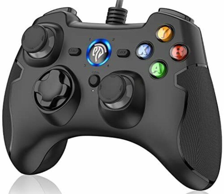EasySMX Wired Gaming Controller,PC Game Controller Joystick with Dual-Vibrati...