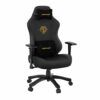 Anda Seat Phantom 3 Leather Gaming Chairs for Adults - Large Wide Seat Gaming Chair with Lumbar Support, Comfortable Premium Video Gaming Seats with Headrest - Black Gaming Chair with Cushion